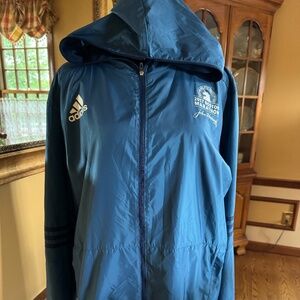 PRICE DROP Adidas 2017 BostonMarathonBAA Windbreaker Jacket Blue-Adidas Mens Med